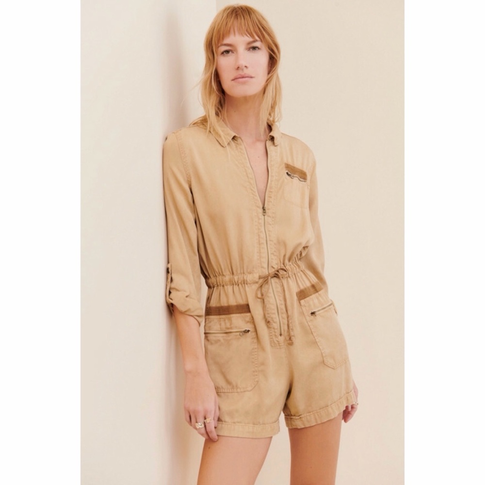 Anthropologie Ivy Utility Romper